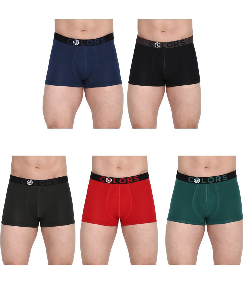     			COLORS by Rupa Frontline Multicolor Cotton Men's Trunks ( Pack of 5 )