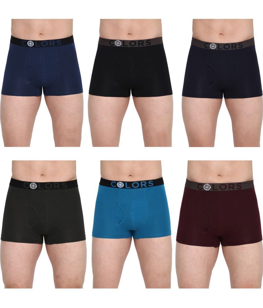     			COLORS by Rupa Frontline Multicolor Cotton Men's Trunks ( Pack of 6 )