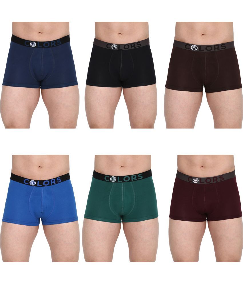     			COLORS by Rupa Frontline Multicolor Cotton Men's Trunks ( Pack of 6 )