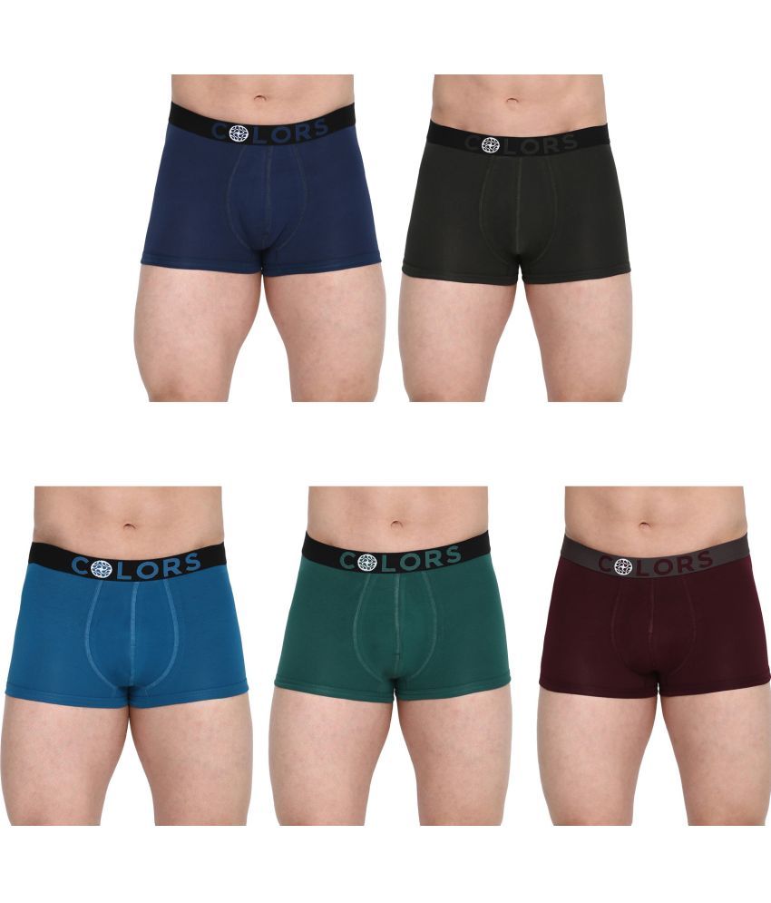     			COLORS by Rupa Frontline Multicolor Cotton Men's Trunks ( Pack of 5 )