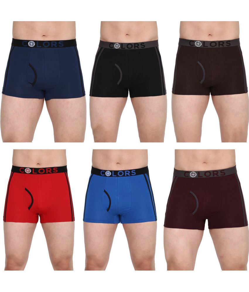     			COLORS by Rupa Frontline Multicolor Cotton Men's Trunks ( Pack of 6 )