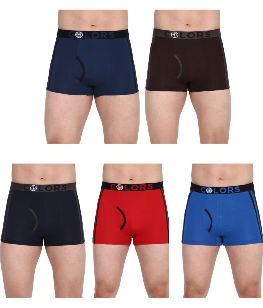     			COLORS by Rupa Frontline Multicolor Cotton Men's Trunks ( Pack of 5 )