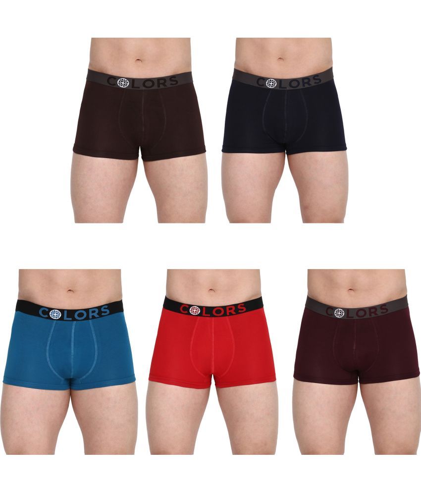     			COLORS by Rupa Frontline Multicolor Cotton Men's Trunks ( Pack of 5 )