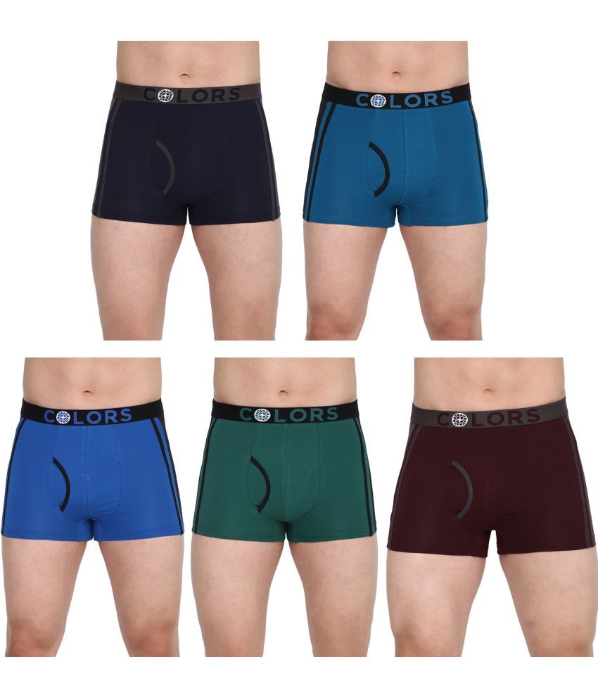     			COLORS by Rupa Frontline Multicolor Cotton Men's Trunks ( Pack of 5 )