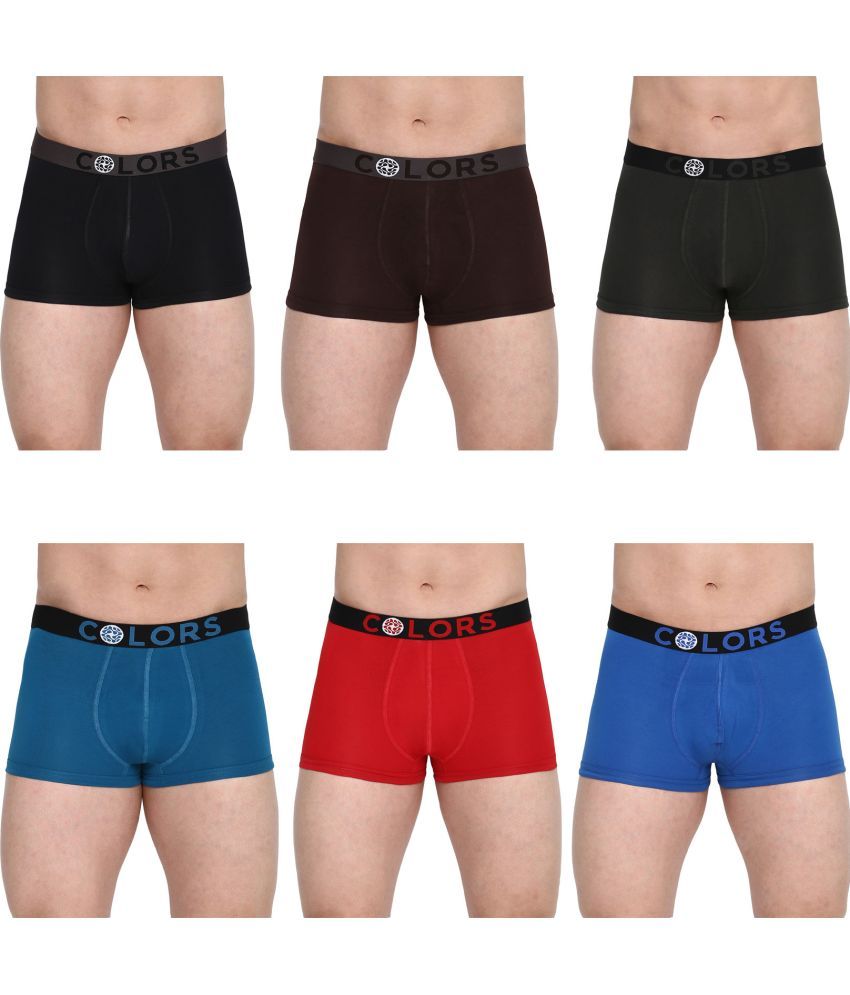     			COLORS by Rupa Frontline Multicolor Cotton Men's Trunks ( Pack of 6 )