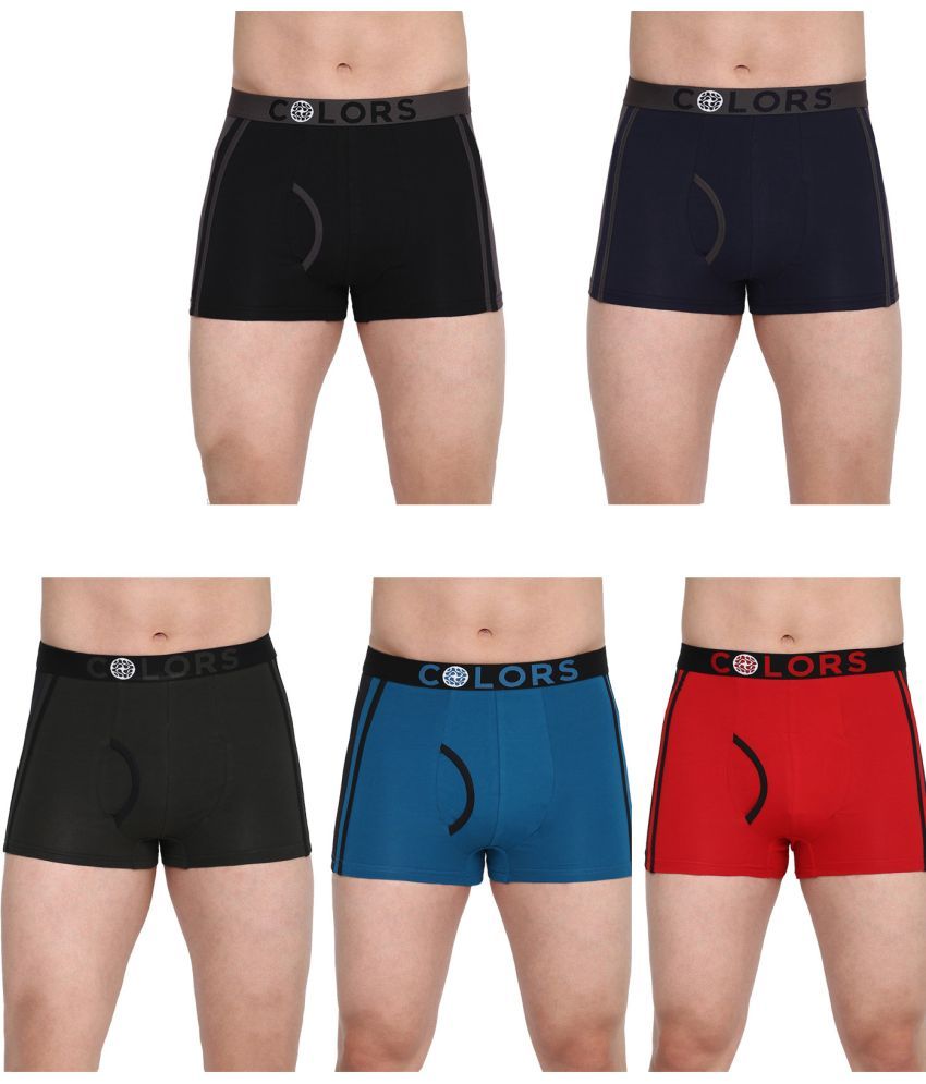     			COLORS by Rupa Frontline Multicolor Cotton Men's Trunks ( Pack of 5 )