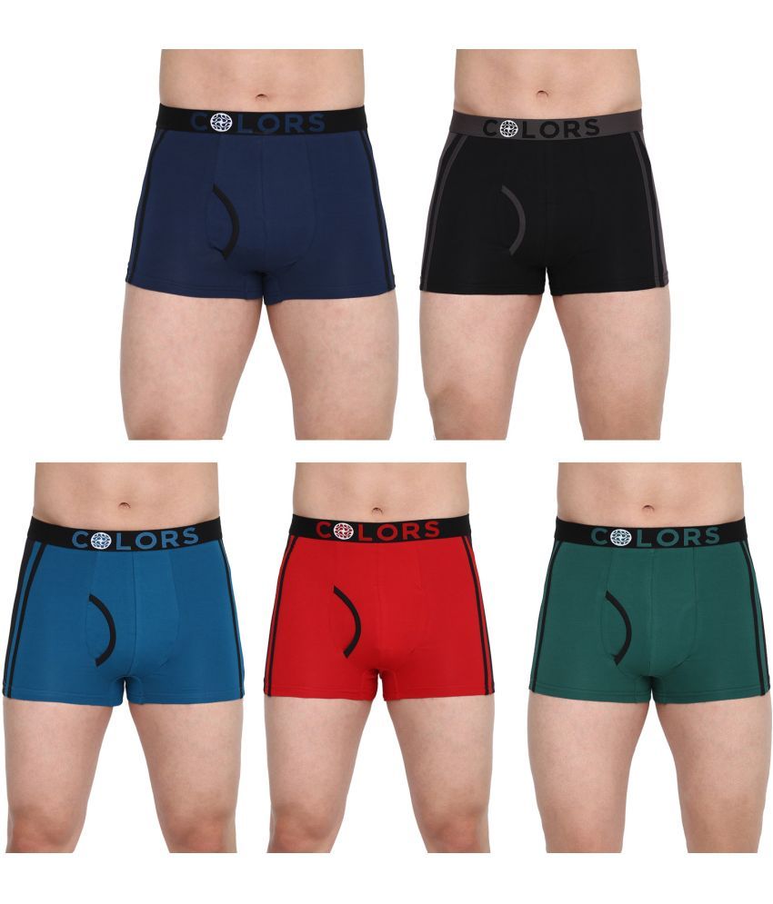     			COLORS by Rupa Frontline Multicolor Cotton Men's Trunks ( Pack of 5 )