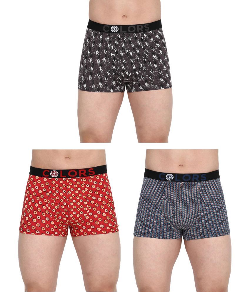     			COLORS by Rupa Frontline Multicolor Cotton Men's Trunks ( Pack of 3 )