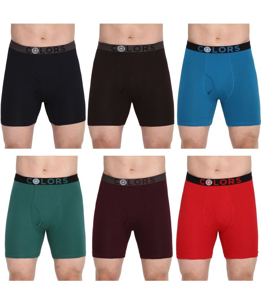     			COLORS by Rupa Frontline Multicolor Cotton Men's Trunks ( Pack of 6 )