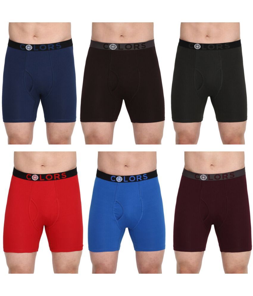     			COLORS by Rupa Frontline Multicolor Cotton Men's Trunks ( Pack of 6 )