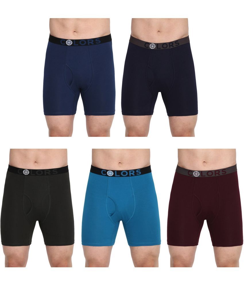     			COLORS by Rupa Frontline Multicolor Cotton Men's Trunks ( Pack of 5 )