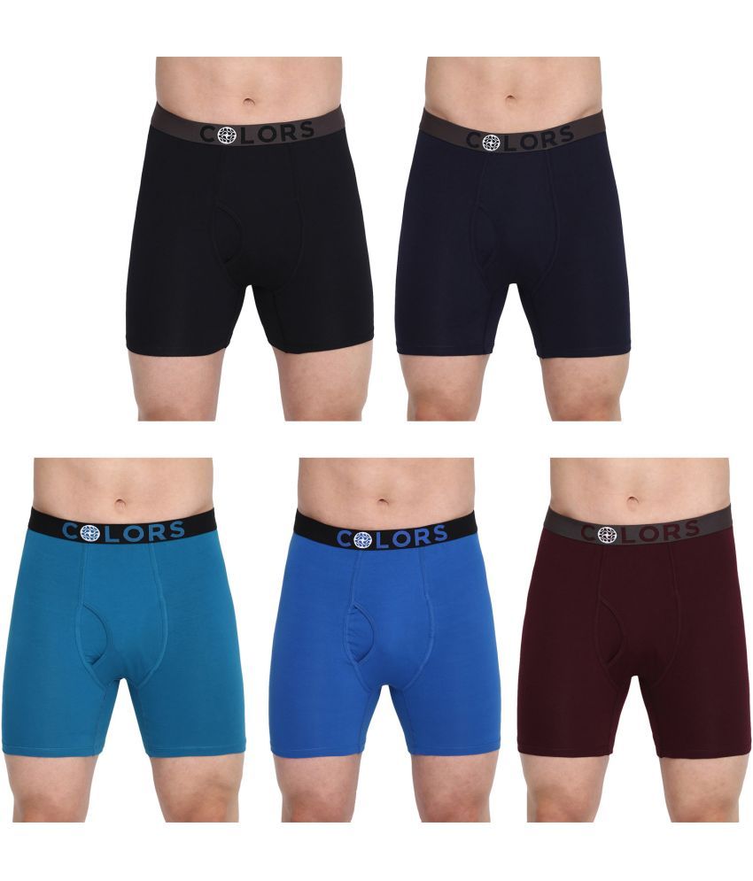     			COLORS by Rupa Frontline Multicolor Cotton Men's Trunks ( Pack of 5 )