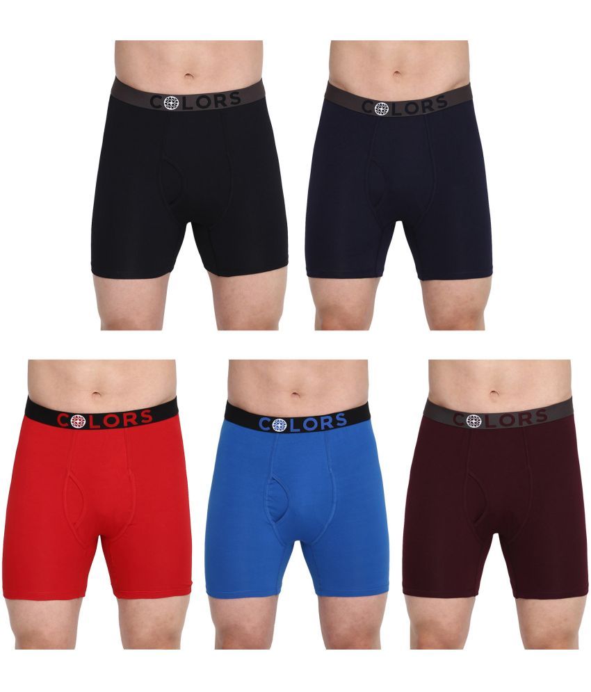     			COLORS by Rupa Frontline Multicolor Cotton Men's Trunks ( Pack of 5 )