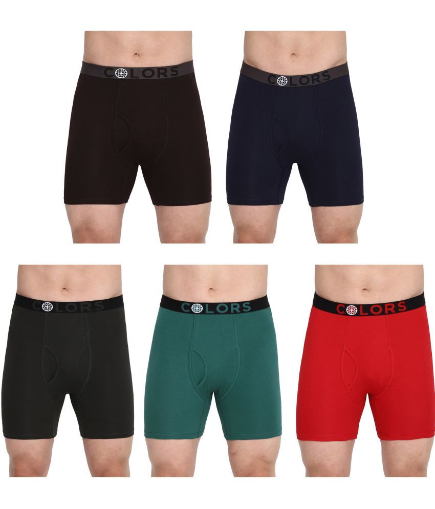     			COLORS by Rupa Frontline Multicolor Cotton Men's Trunks ( Pack of 5 )