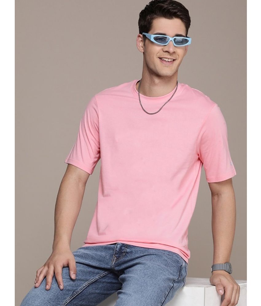     			PPTHEFASHIONHUB Cotton Oversized Fit Printed Half Sleeves Men's T-Shirt - Pink ( Pack of 1 )