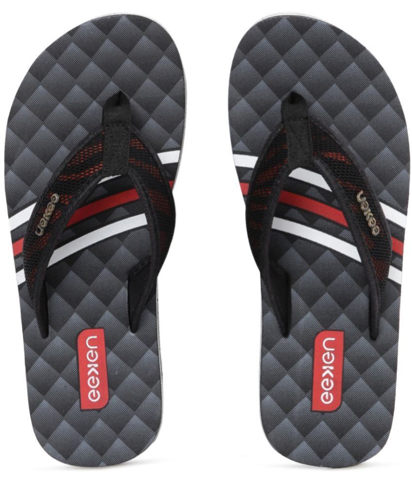     			Paragon Black Men's Thong Flip Flop