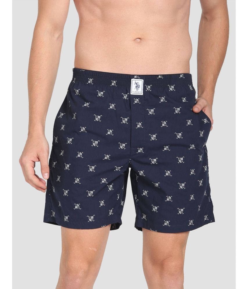     			U.S. Polo Assn. Navy Cotton Men's Shorts ( Pack of 1 )