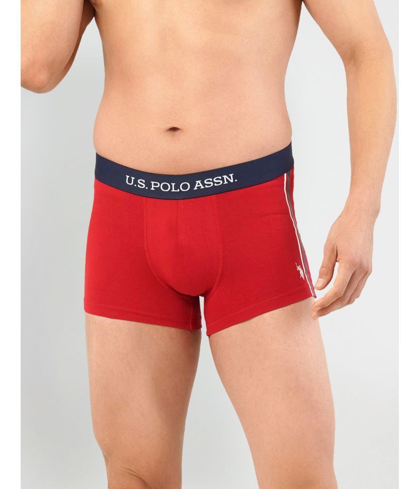     			U.S. Polo Assn. Red Cotton Men's Trunks ( Pack of 1 )