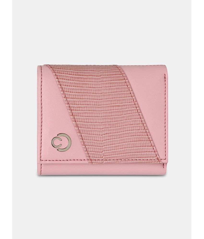     			Caprese Faux Leather Pink Women's Regular Wallet ( Pack of 1 )