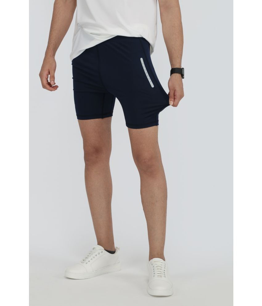     			Dida Sportswear Navy Polyester Men's Football Shorts ( Pack of 1 )