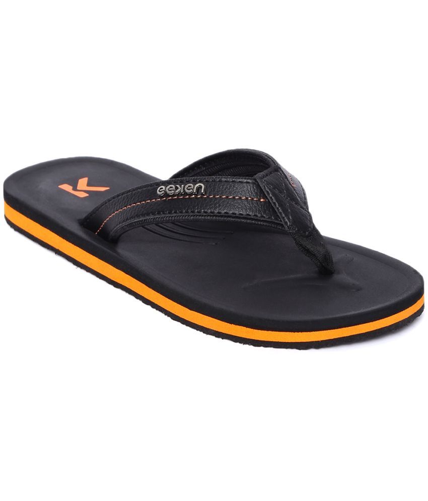     			Paragon Black Men's Thong Flip Flop