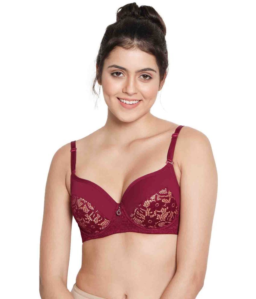     			Susie Nylon Women's Balconette Bra ( Red ) S039-PersianRed