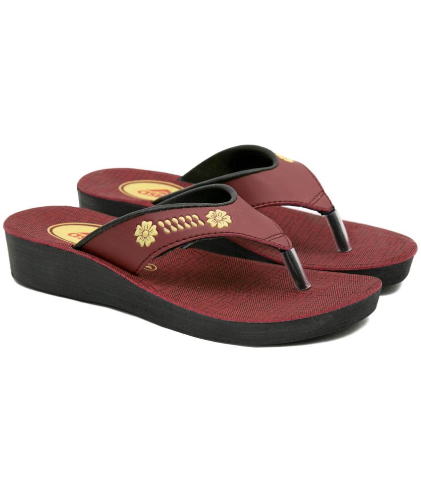     			ASIAN Red Women's Slipper