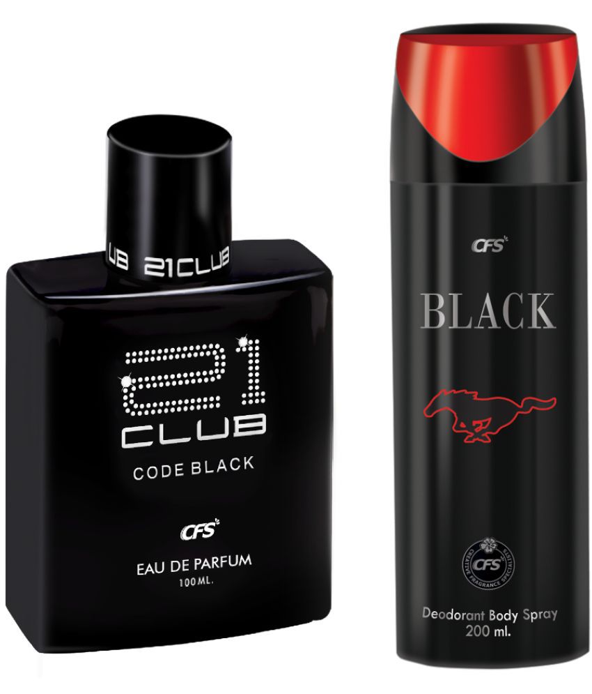     			CFS 21 Code Black EDP Long Lasting Perfume & Black Deodorant Body Spray