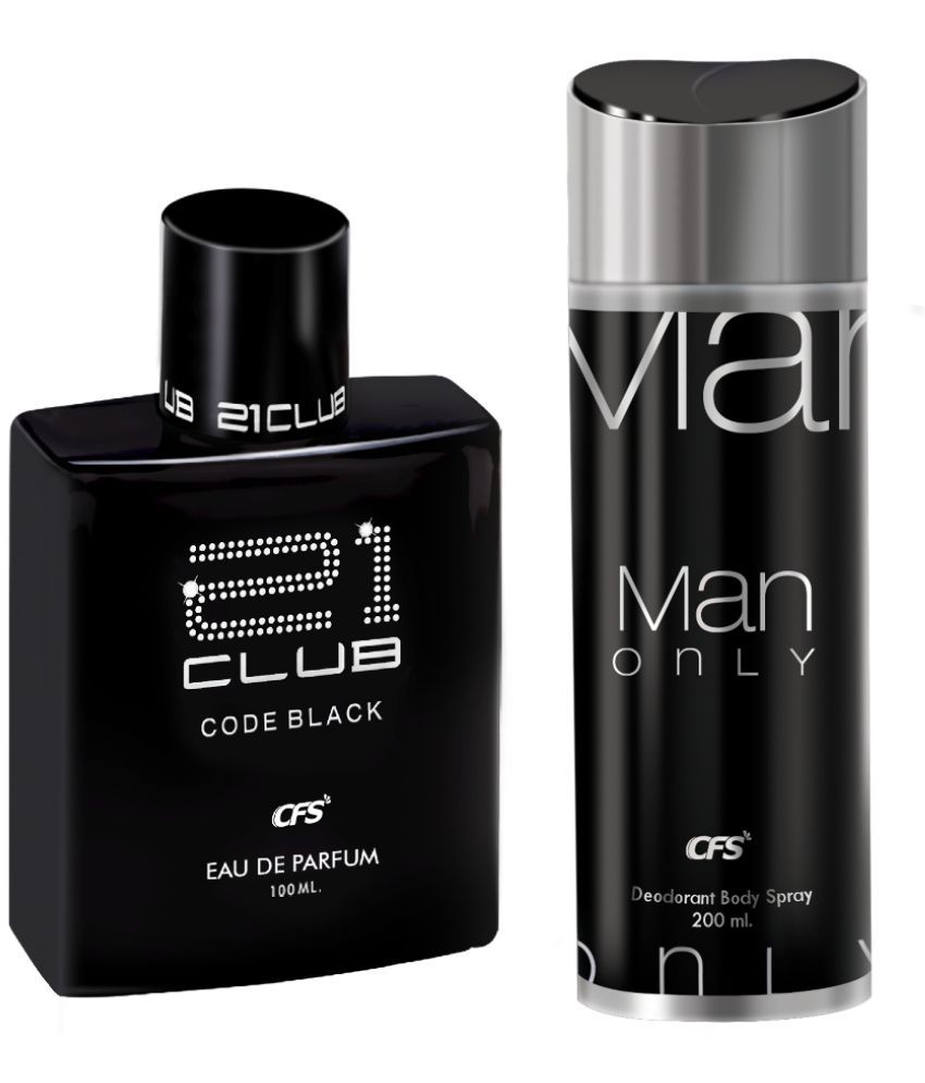     			CFS 21 Code Black EDP Long Lasting Perfume & Man Only Black Deodorant Body Spray