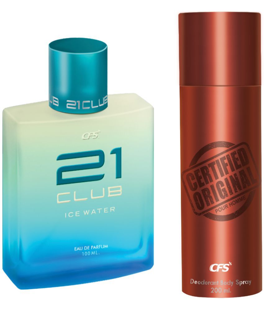     			CFS 21 Ice Water EDP Long Lasting Perfume & Certified Brown Deodorant Body Spray