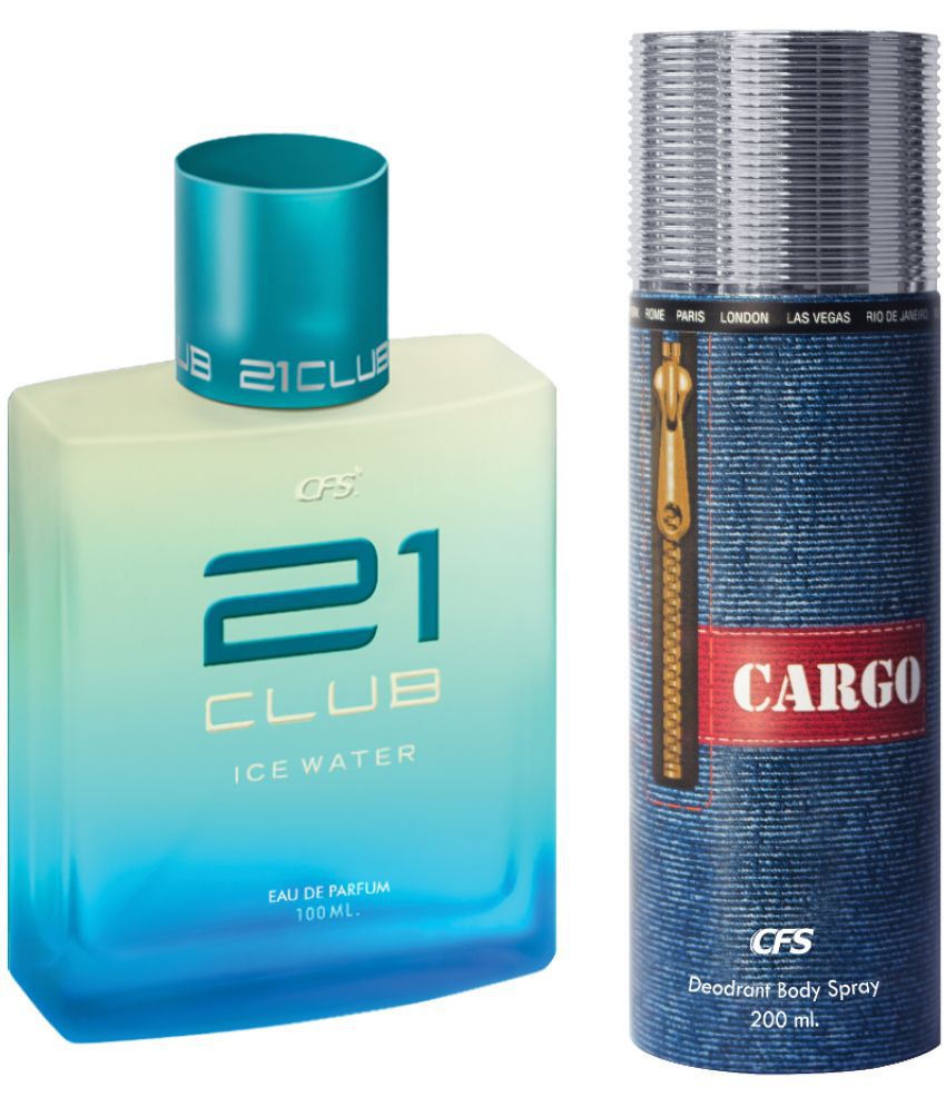     			CFS 21 Ice Water EDP Long Lasting Perfume & Cargo Blue Deodorant Body Spray