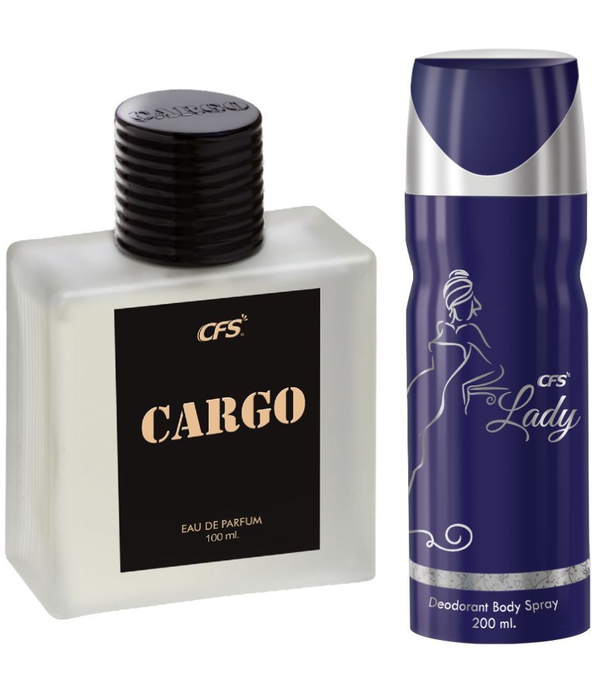     			CFS Cargo Black EDP Long Lasting Perfume & Lady Deodorant Body Spray