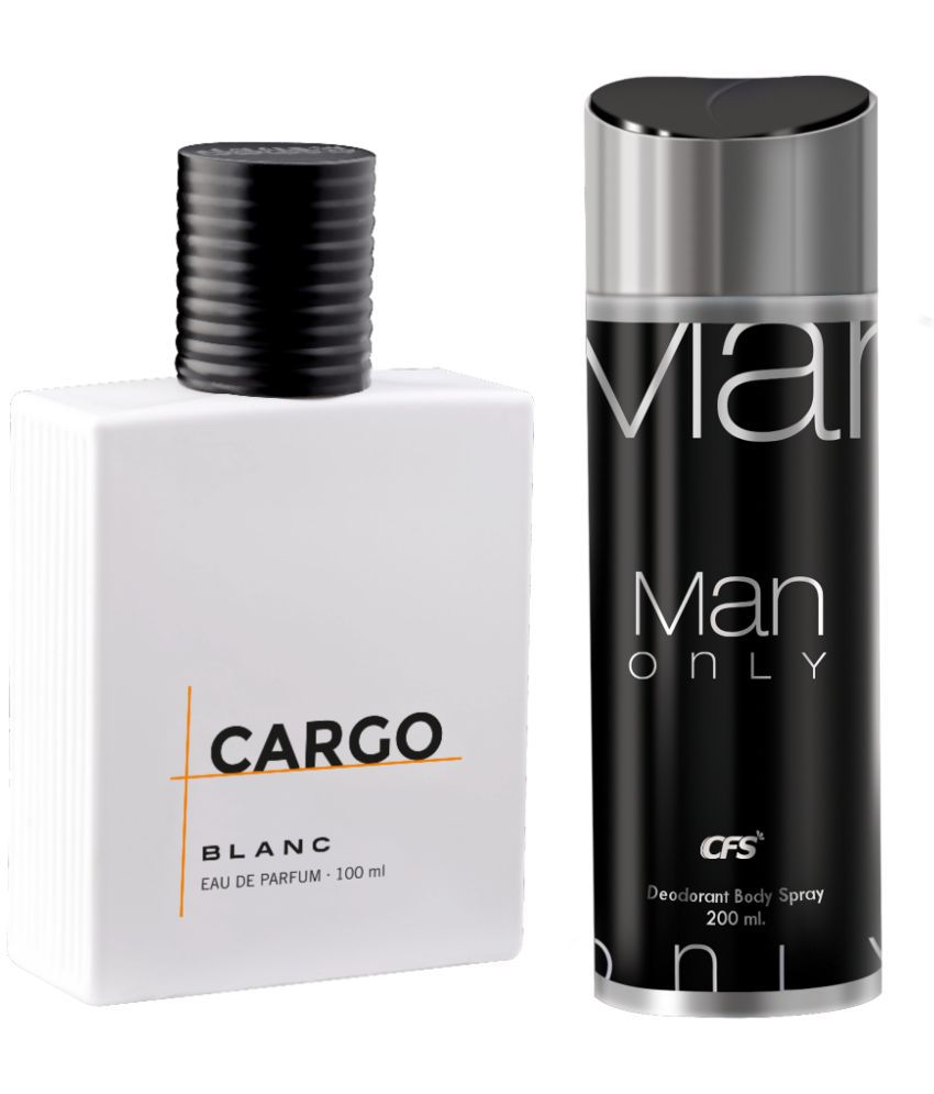     			CFS Cargo Blanc EDP Long Lasting Perfume & Man Only Black Deodorant Body Spray