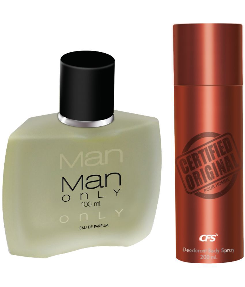     			CFS Man Only Black EDP Long Lasting Perfume & Certified Brown Deodorant Body Spray