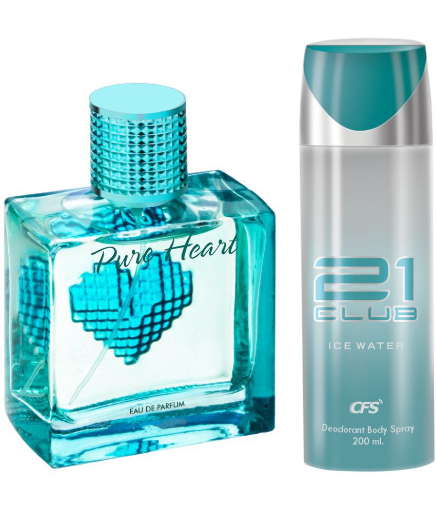     			CFS Pure Heart Blue EDP Long Lasting Perfume & Ice Water Deodorant Body Spray
