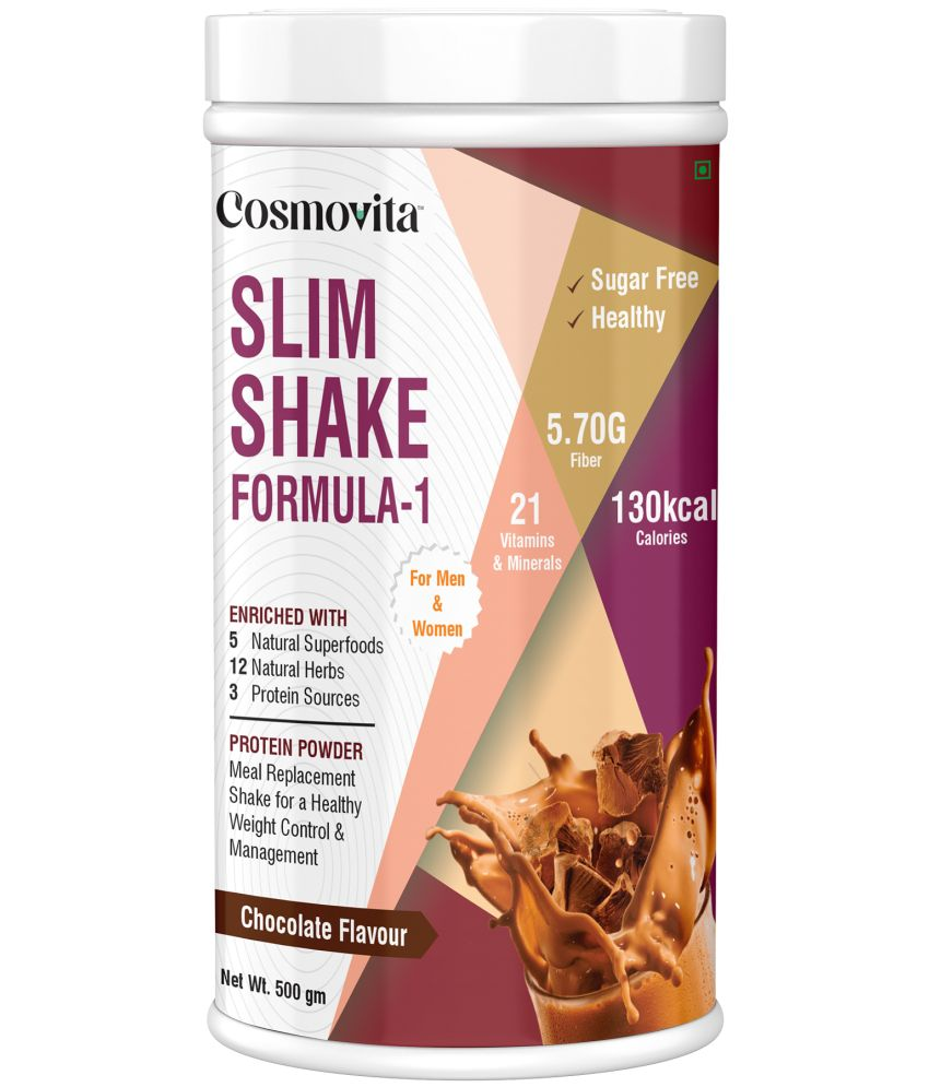     			Cosmovita Nutritional Formula-1 Slim Shake for Weight Control & Management 500 gm Chocolate