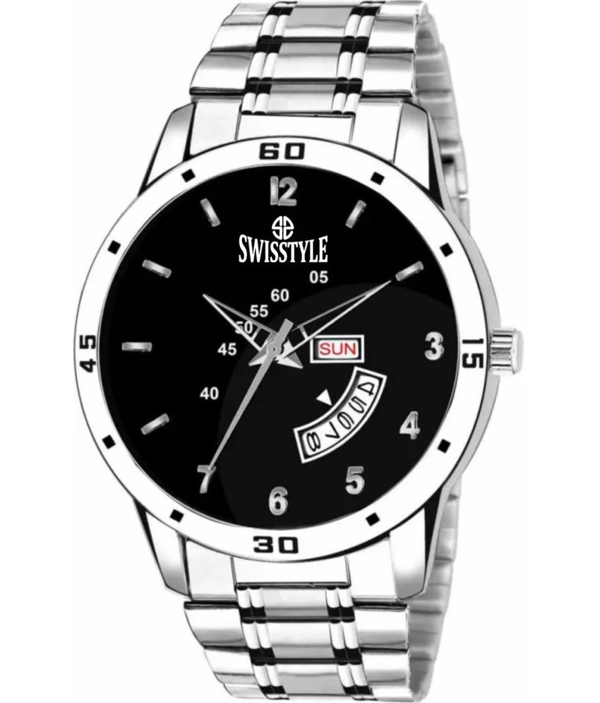     			Swisstyle Silver Stainless Steel Analog Men's Watch