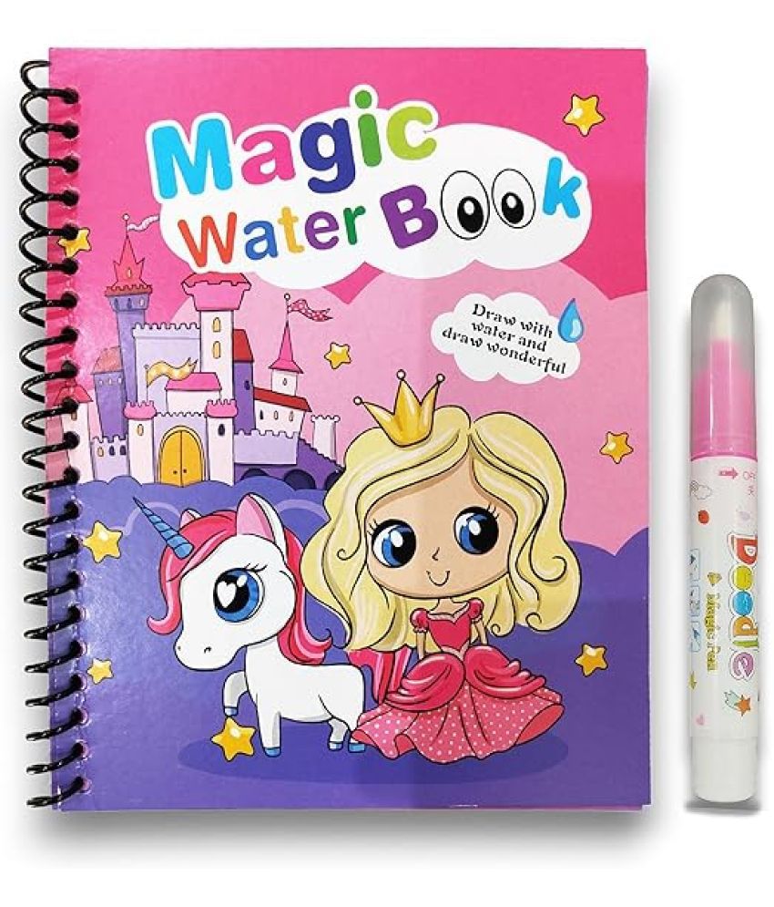     			Water Magic Book, Magic Doodle Pen, Coloring Doodle Drawing Board Games for Kids, Educational Toy for Growing Kids, Pack of 1