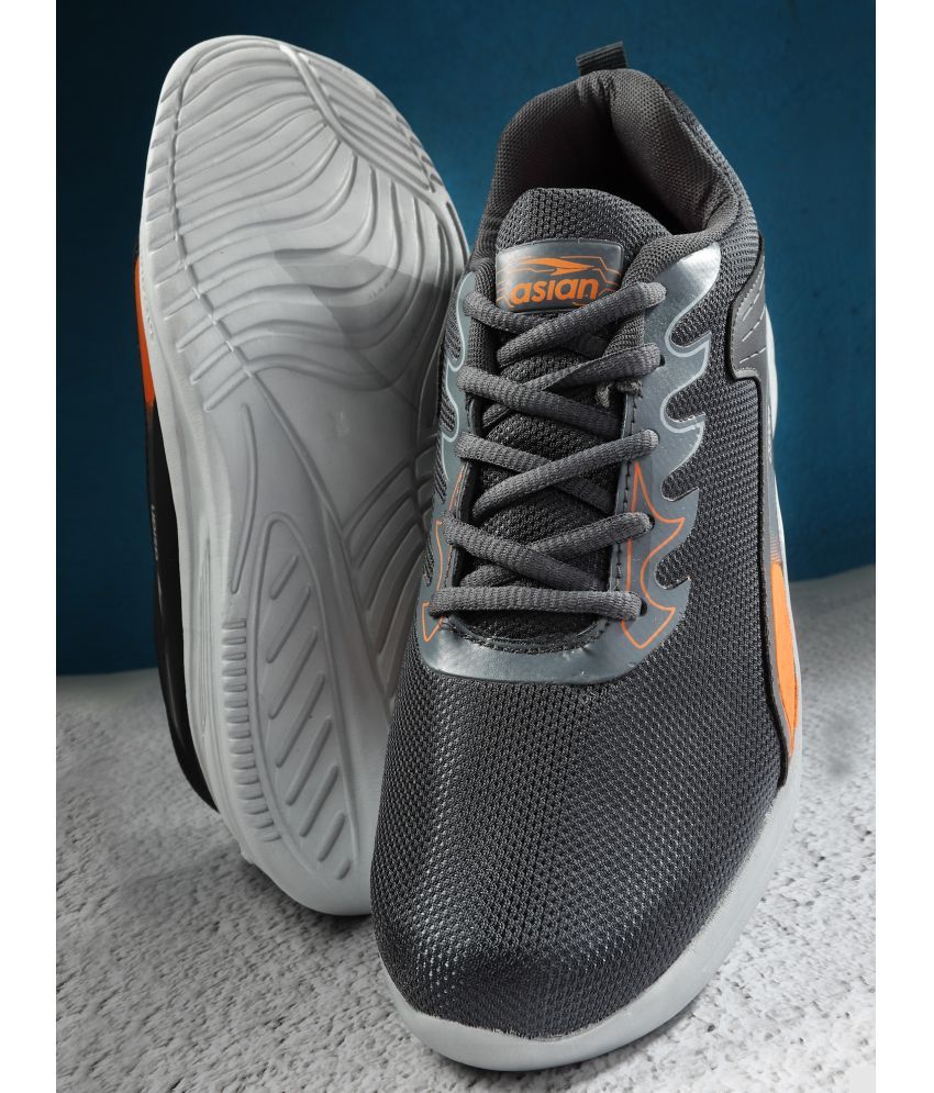     			ASIAN ELECTRIC-12 Dark Grey Men's Sports Running Shoes