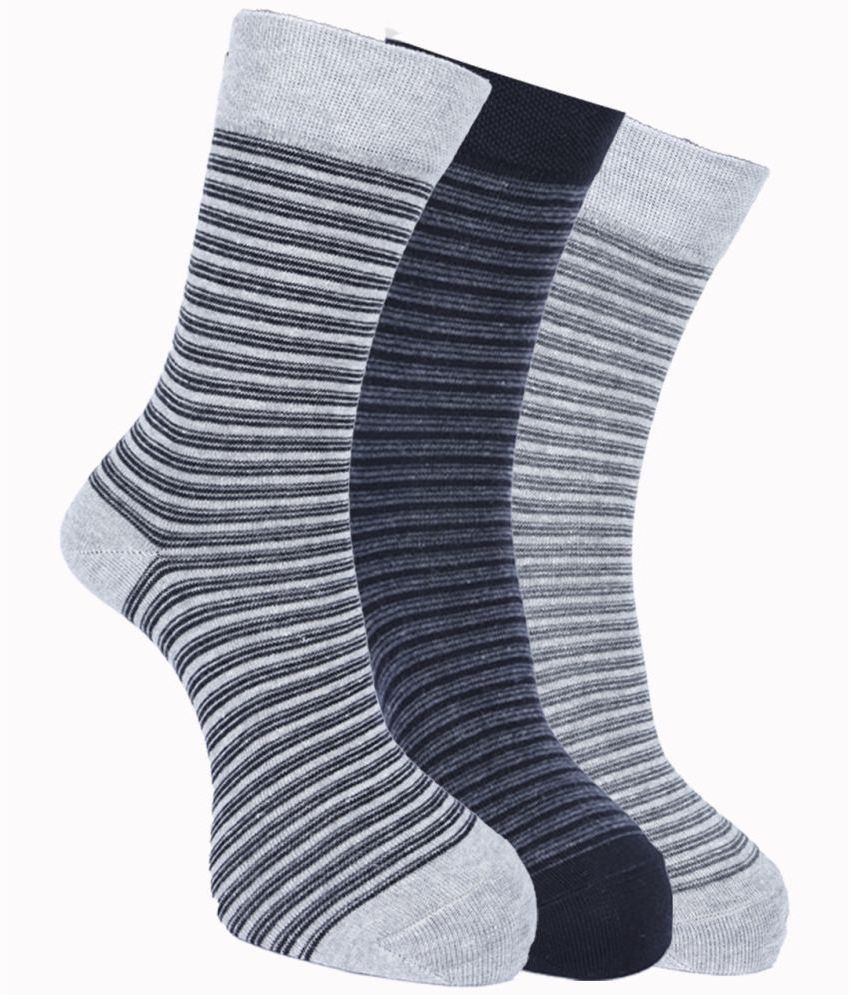     			Force NXT Cotton Blend Men's Striped Multicolor Full Length Socks ( Pack of 3 )