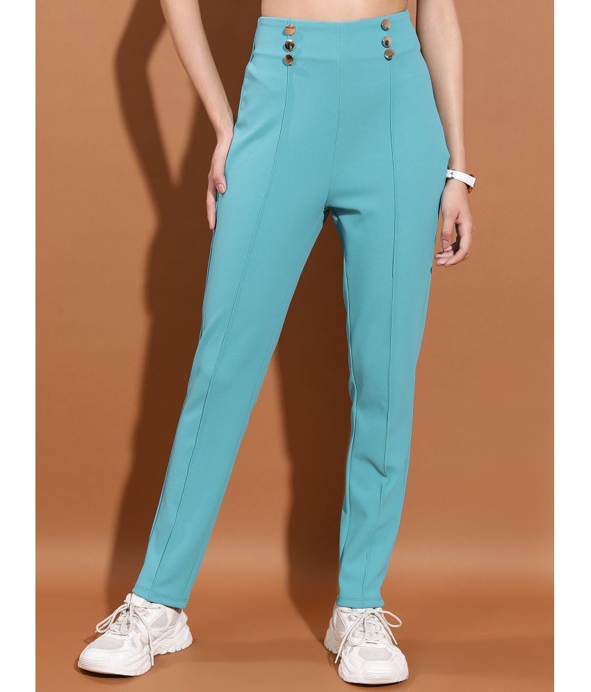     			Ketch Sea Green Polyester Regular Women's Casual Pants ( Pack of 1 )