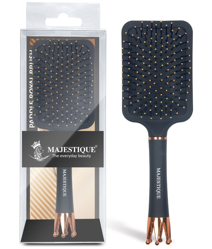     			MAJESTIQUE Flat Brush For All Hair Types ( Pack of 1 )