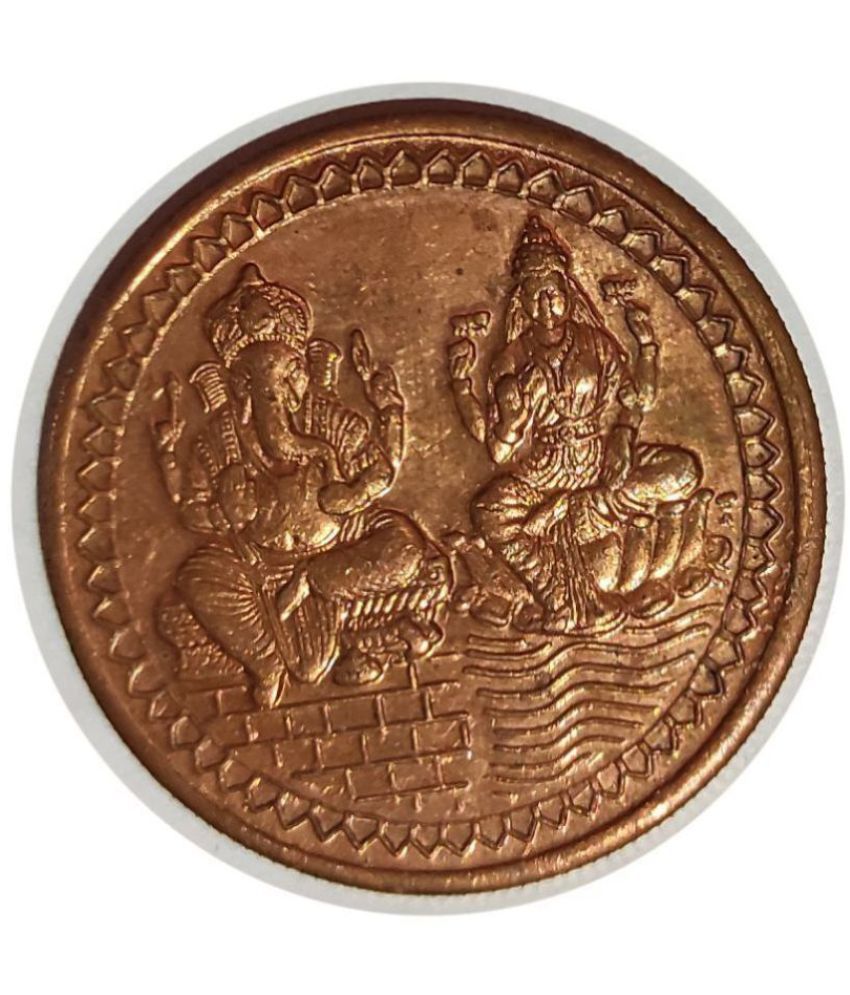     			One Anna 1818 East India Company coin Lord Ganesha and Laxmi