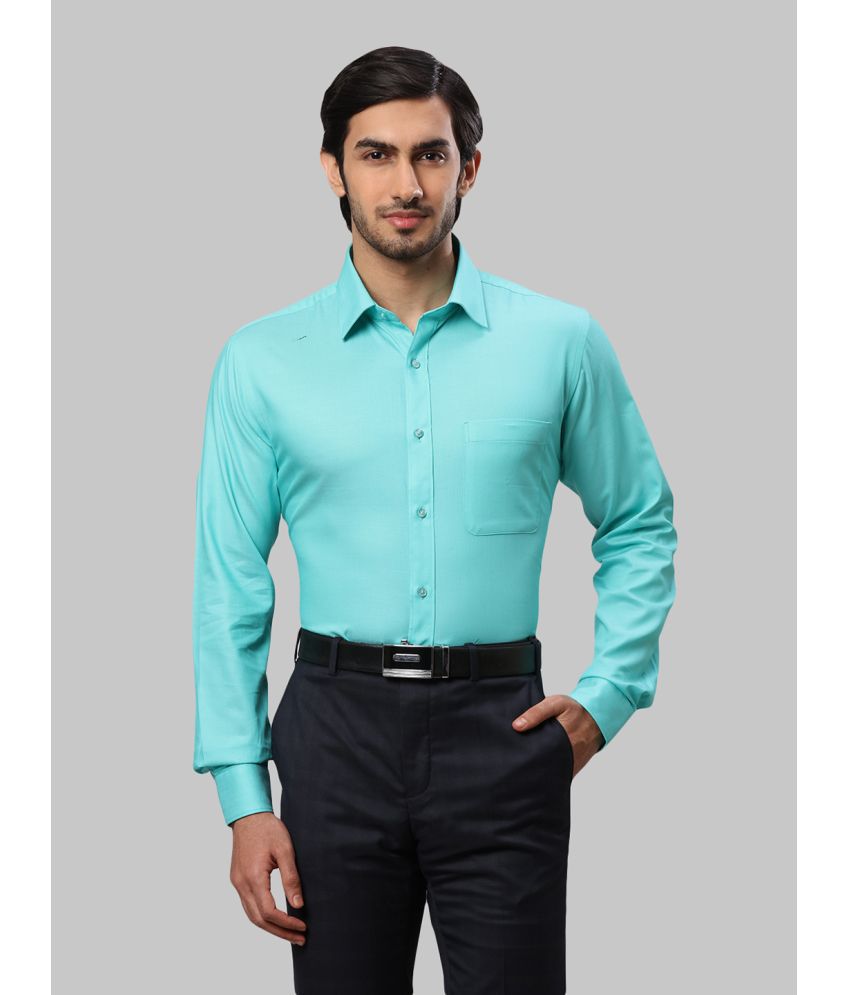     			Raymond Cotton Slim Fit Full Sleeves Men's Formal Shirt - Green ( Pack of 1 )