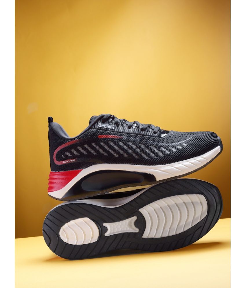     			Action Sports Shoes For Men Black Men's Sports Running Shoes