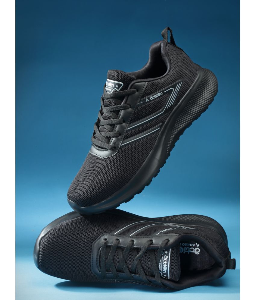     			Action Sports Shoes For Men Black Men's Sports Running Shoes