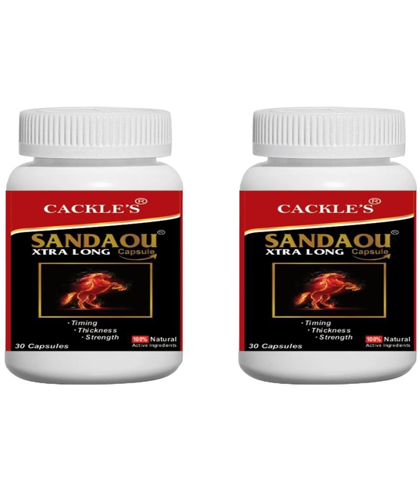     			Cackle's Sandaou Xtra Long Herbal Capsule 30no.s For Men Pack of 2