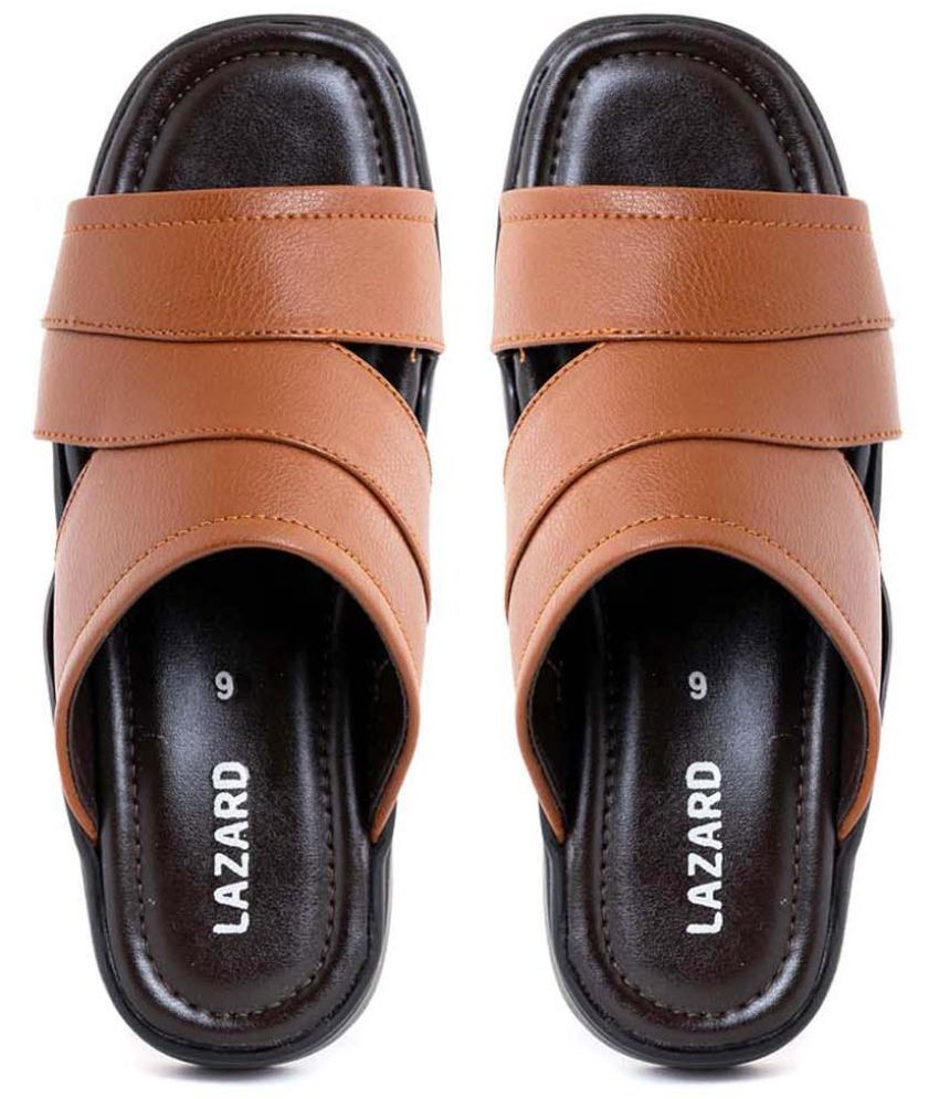     			KHADIM - Brown Men's Floater Sandals