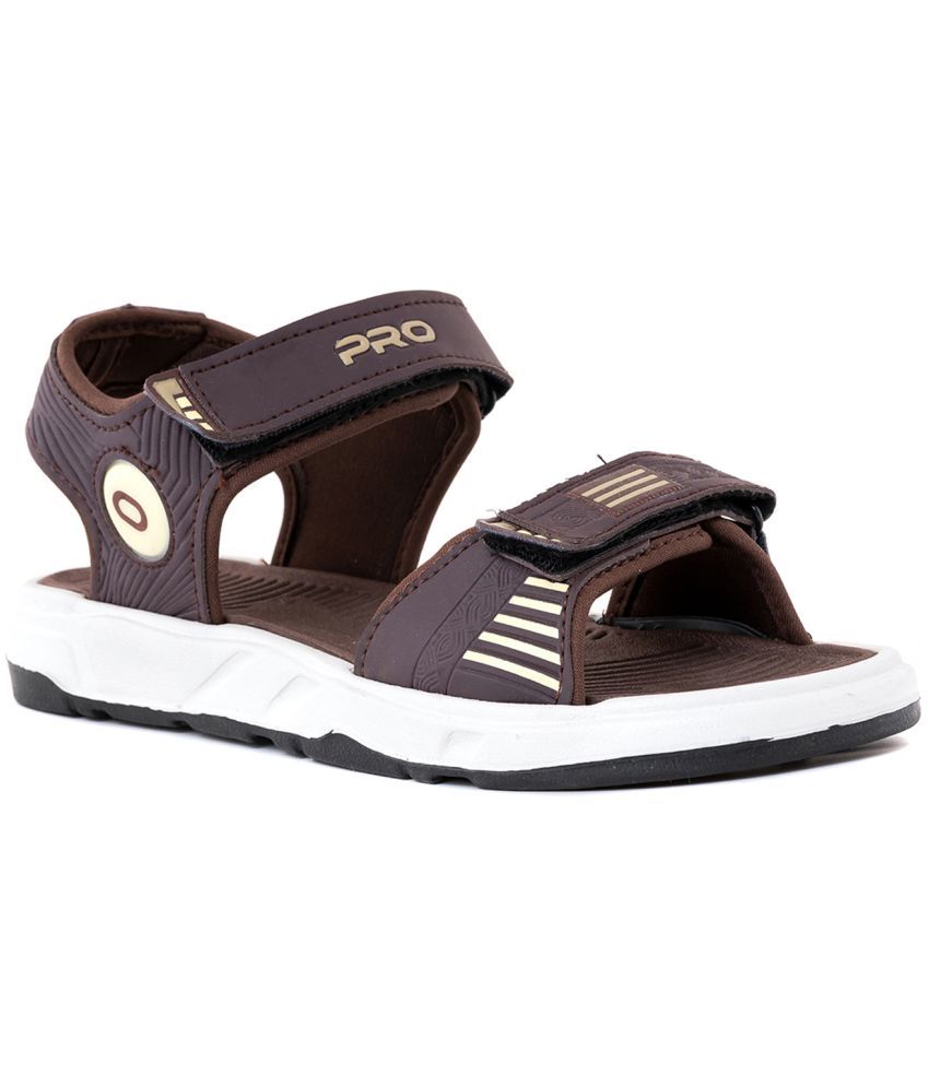     			KHADIM - Brown Men's Floater Sandals