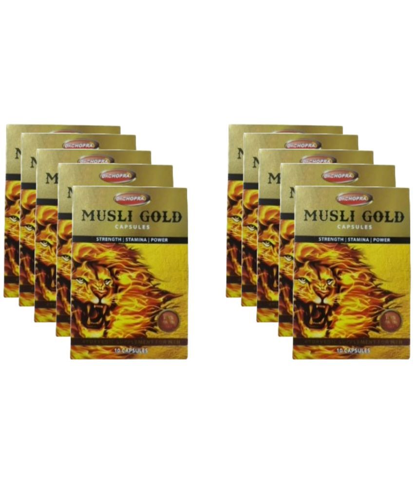     			Musli Gold Herbal Capsule Pack of 10x20=200no.s For Men